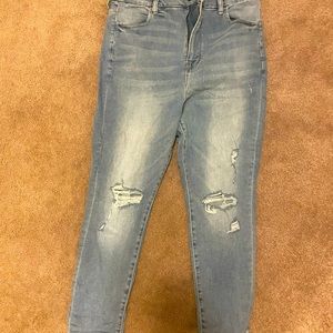 American Eagle outfitters ripped next stretch jeans